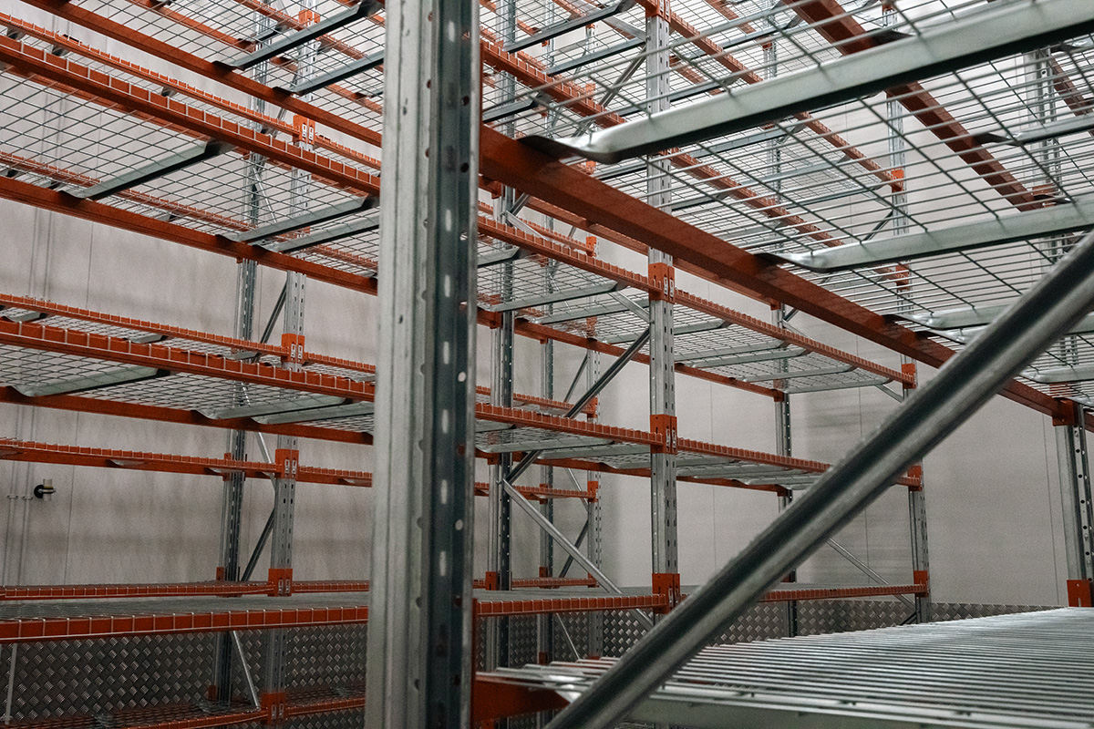 shelf in warehouse