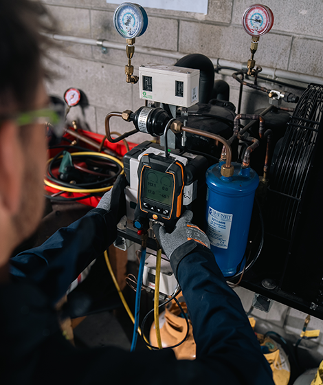 electrician performing maintenance