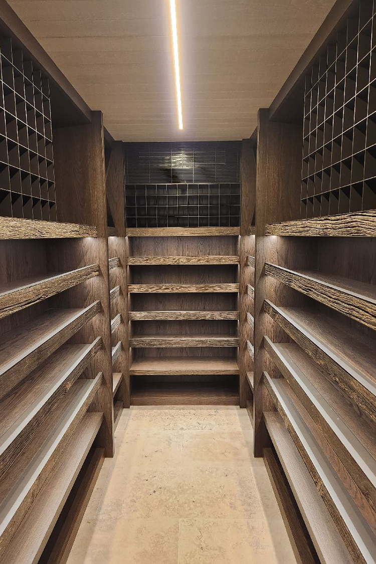 modern wine cellar